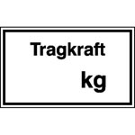 Tragkraftschilder