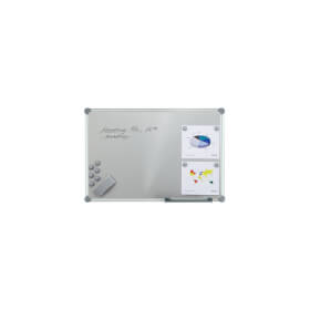 Maul pro Whiteboard 2000, 90x120 cm Komplett-Set silber magnetisch mit Alurahmen und Kunststoffbeschichtung