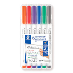 Staedtler Lumocolor Whiteboardstift 301 Set abwischbar von Whiteboards und Flächen wie Glas und Porzellan