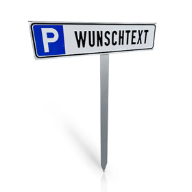 Parkplatzschild Symbol P Sonder 15,0 x 25,0 cm