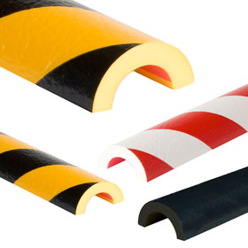 Garagenwandschutz gelb/schwarz mit Lamellen zur einfachen Anpassung an  Bögen und Ecken kaufen