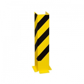Anfahrschutz U - Profil, Öffnung ca. 14, 8 cm, (dreiseitiger Schutz), gelb / schwarz,  zum Aufdübeln