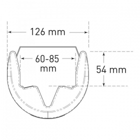 MORION Regal-Anfahrschutz Kunststoff 12,6 cm Rammschutz für Regalstützen