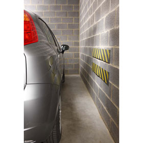 XXL Garagen-Wandschutz selbstklebend (gelb/schwarz reflektierend
