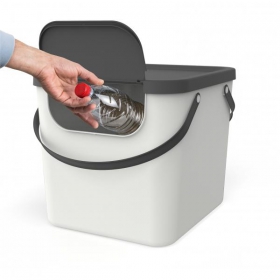 rothopro Recycling Mülleimer ALBULA clevere Mülltrennung für Küche, Bad und  Büro