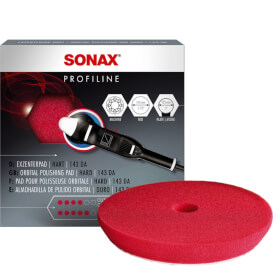 Sonax ExzenterPad hart 143 Schwamm zum Schleifpolieren von verkratzten und verwitterten Fahrzeuglacken