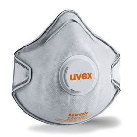 uvex Atemschutzmaske silv - Air c 2220 FFP2 Partikelmaske mit Ausatemventil und Aktivkohleschicht
