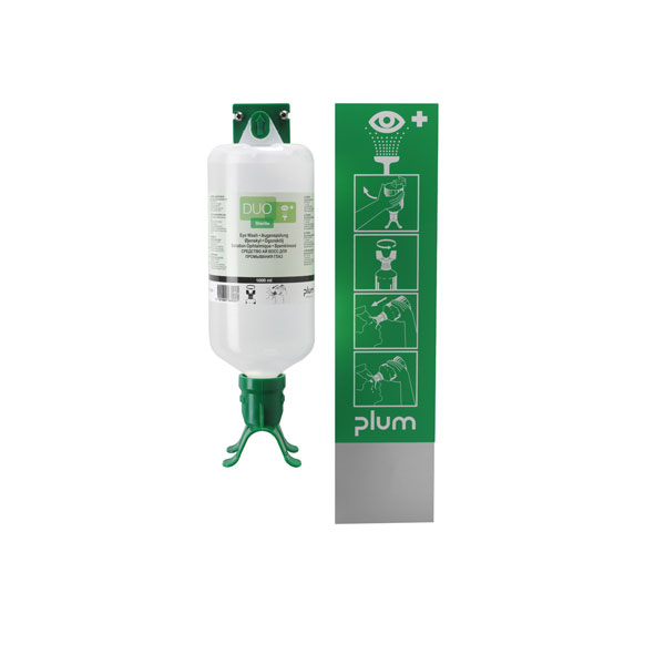 PLUM iBox Station für eine Augenspülflasche inkl. 1000 ml Augenspülung DUO