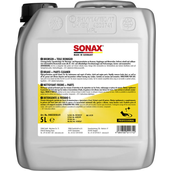 Sonax Professional 4835050 Bremsen- und Teilereiniger leistungsstarker  Spezialreiniger für Wartungs- und Reparaturarbeiten kaufen